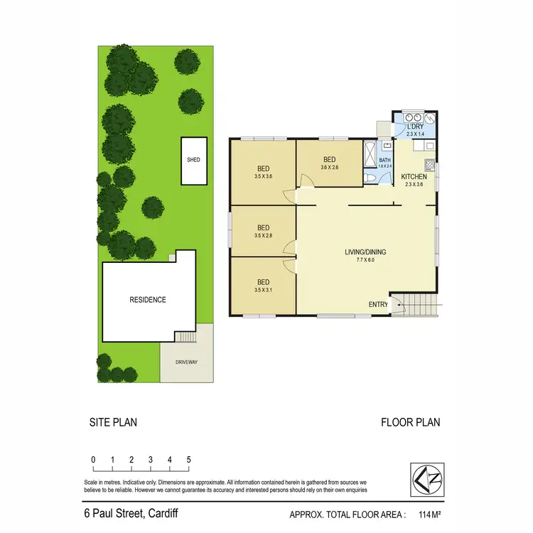 Floorplan of Homely house listing, 6 Paul Street, Cardiff NSW 2285