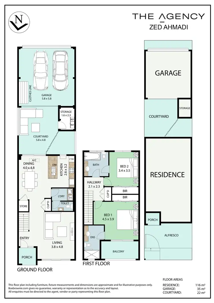 Floorplan of Homely house listing, 10 Orenco Bend, Clarkson WA 6030