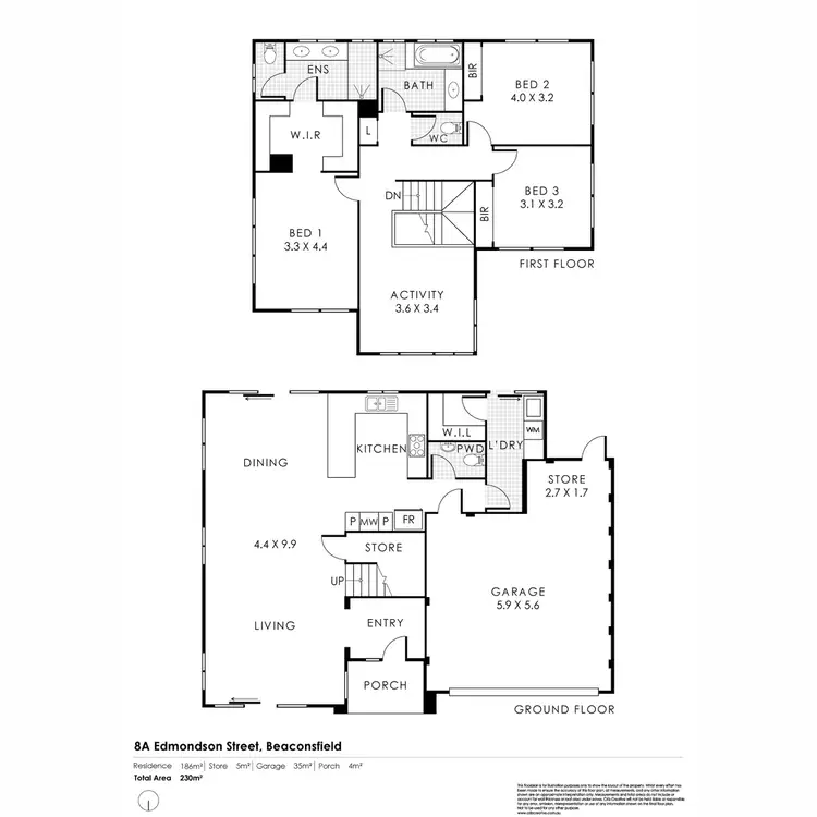 Floorplan of Homely house listing, 8A Edmondson Street, Beaconsfield WA 6162