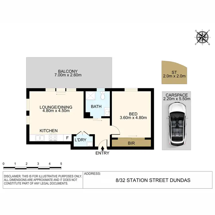 Floorplan of Homely apartment listing, 8/32 Station Street, Dundas NSW 2117