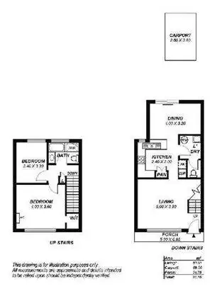 Floorplan of Homely townhouse listing, 8/21 Port Road, Queenstown SA 5014