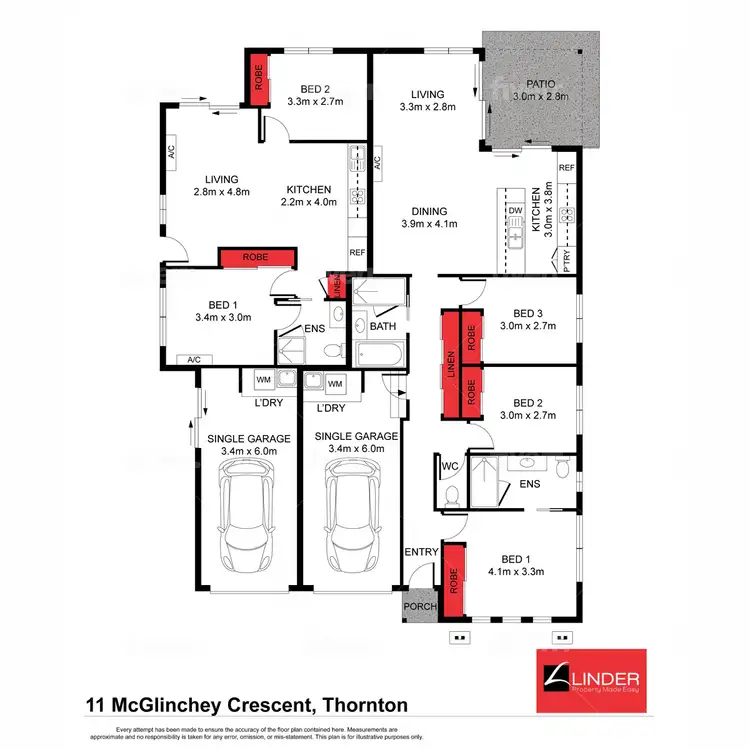 Floorplan of Homely house listing, 11 and 11A McGlinchey Crescent, Thornton NSW 2322