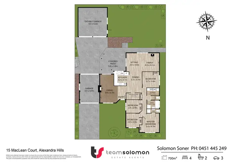Floorplan of Homely house listing, 15 Maclean Court, Alexandra Hills QLD 4161
