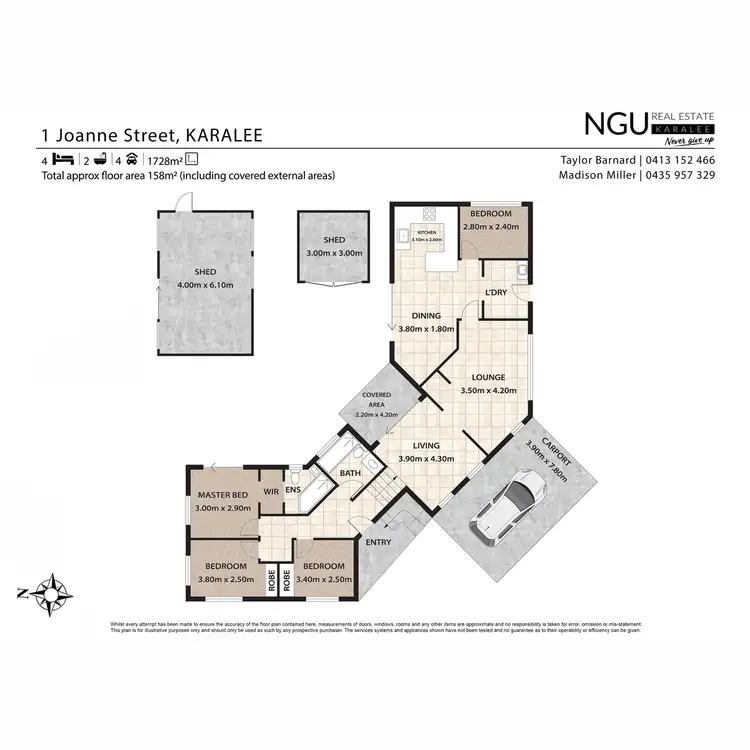 Floorplan of Homely house listing, 1 Joanne Street, Karalee QLD 4306