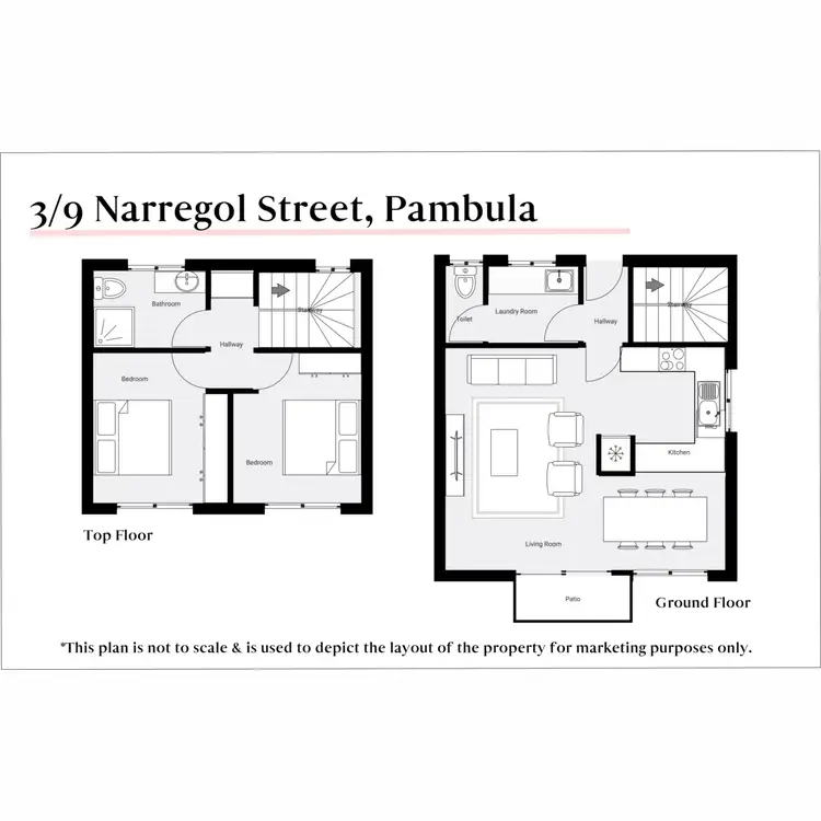 Floorplan of Homely townhouse listing, 3/9 Narregol Street, Pambula NSW 2549
