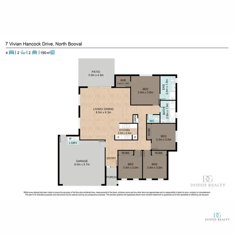 Floorplan of Homely house listing, 7 Vivian Hancock Drive, North Booval QLD 4304