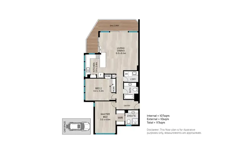 Floorplan of Homely apartment listing, 36/67-71 Broadbeach Boulevard, Broadbeach QLD 4218