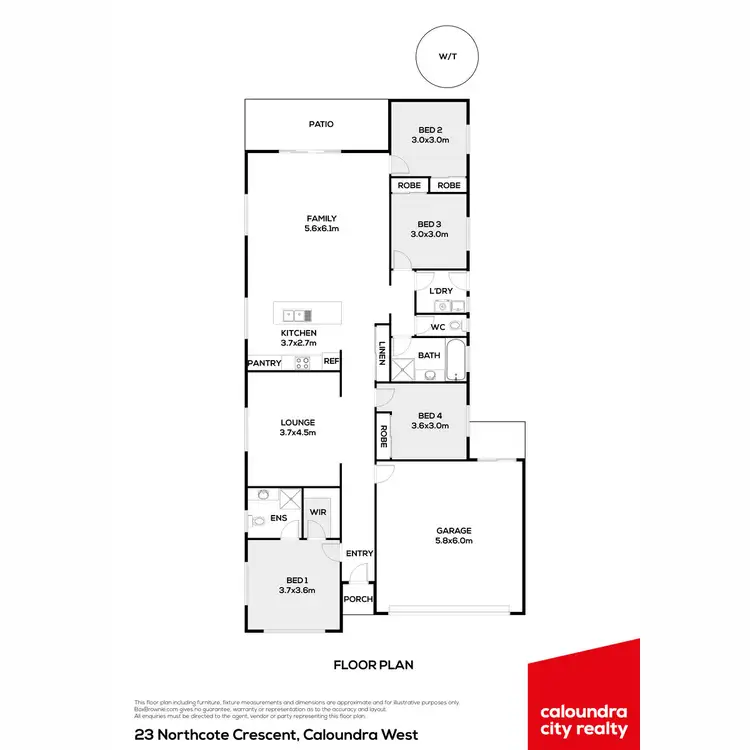 Floorplan of Homely house listing, 23 Northcote Crescent, Caloundra West QLD 4551