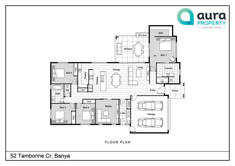 Floorplan of Homely house listing, 52 Tamborine Crescent, Banya QLD 4551