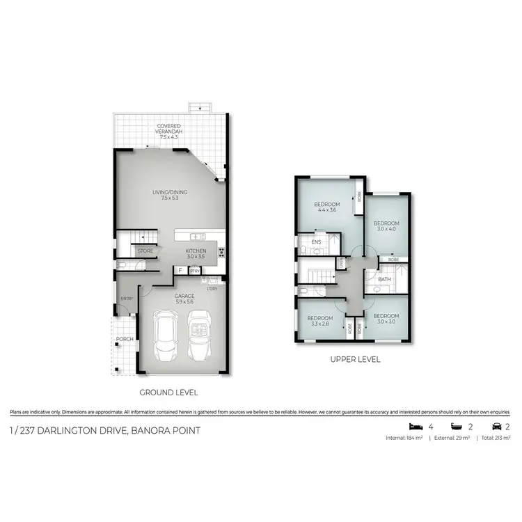 Floorplan of Homely semi-detached listing, 1/237 Darlington Drive, Banora Point NSW 2486
