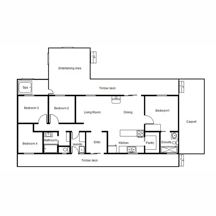 Floorplan of Homely house listing, 13 Anstey Road, Quorn SA 5433