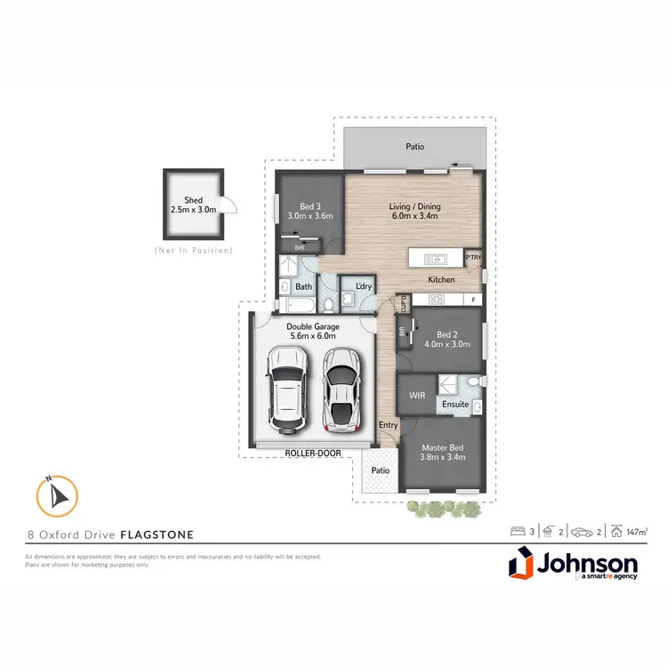 Floorplan of Homely house listing, 8 Oxford Drive, Flagstone QLD 4280