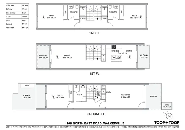 Floorplan of Homely house listing, 126H North East Road, Walkerville SA 5081