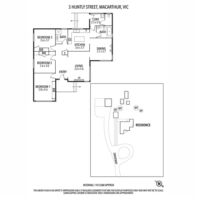 Floorplan of Homely house listing, 3 Huntly Street, Macarthur VIC 3286