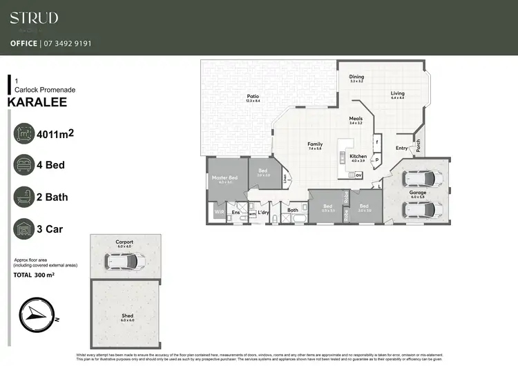 Floorplan of Homely house listing, 1 Carlock Promenade, Karalee QLD 4306