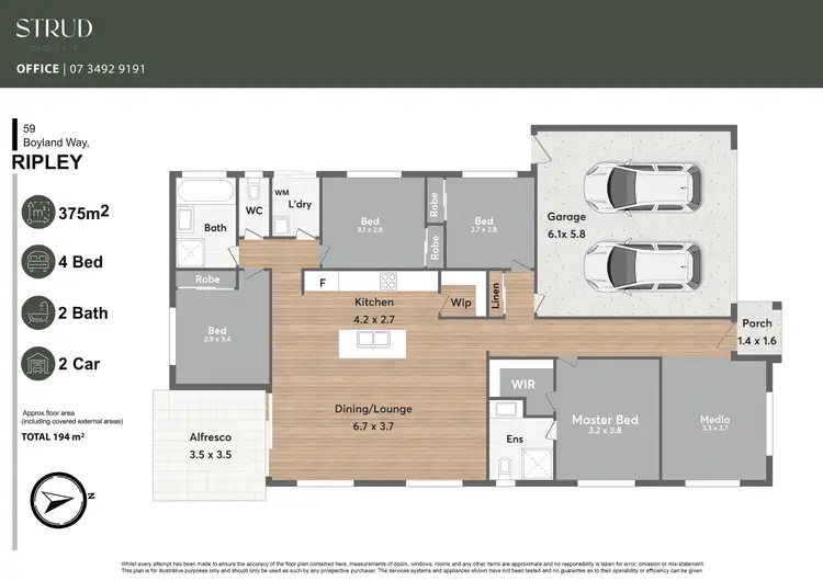 Floorplan of Homely house listing, 59 Boyland Way, Ripley QLD 4306