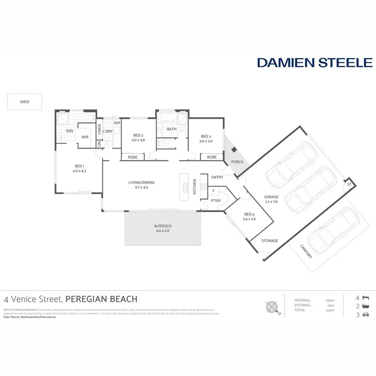 Floorplan of Homely house listing, 4 Venice Street, Peregian Beach QLD 4573