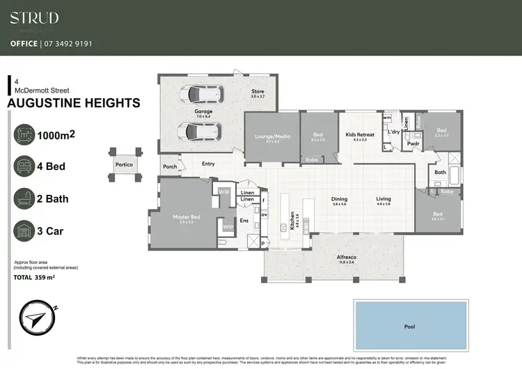 Floorplan of Homely house listing, 4 Mcdermott Street, Augustine Heights QLD 4300