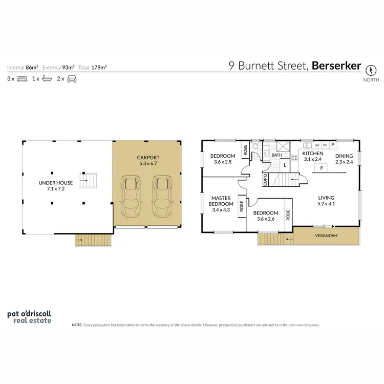 Floorplan of Homely house listing, 9 Burnett Street, Berserker QLD 4701