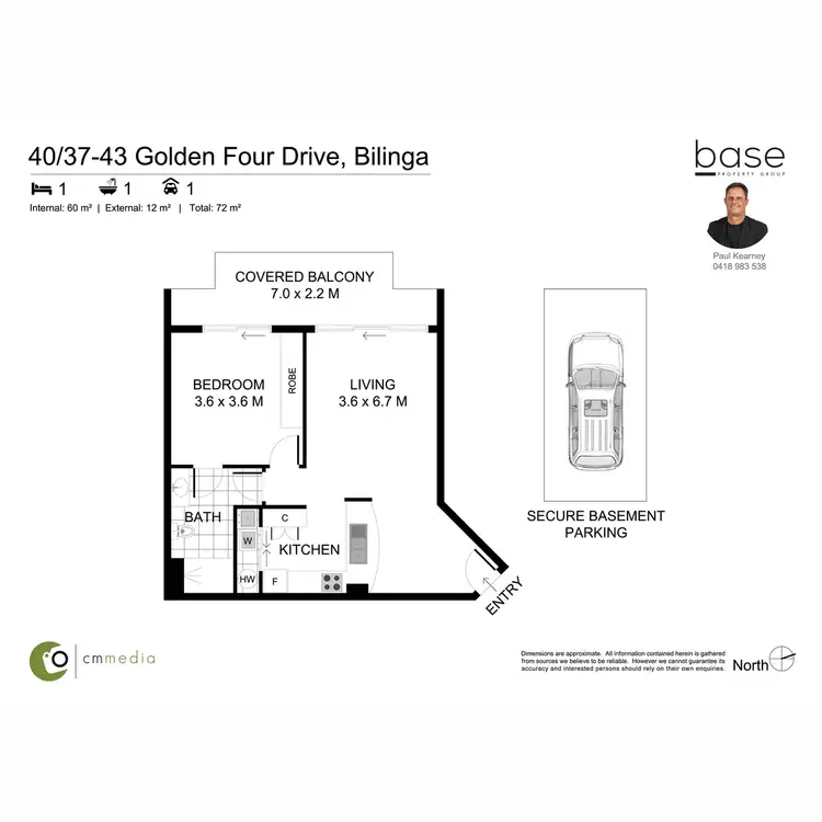 Floorplan of Homely apartment listing, 40/37-43 Golden Four Drive, Bilinga QLD 4225