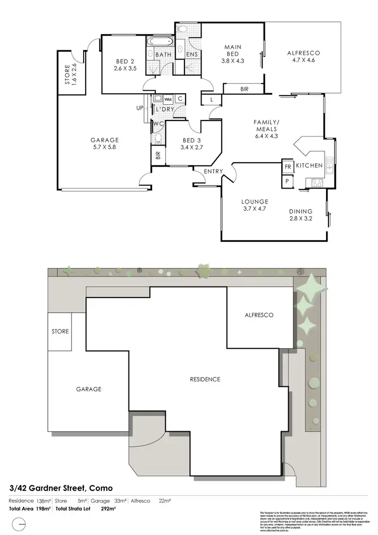 Floorplan of Homely house listing, 3/42 Gardner Street, Como WA 6152