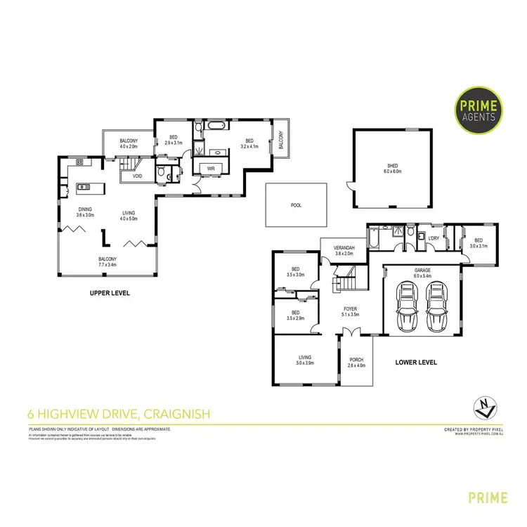 Floorplan of Homely house listing, 6 Highview Drive, Craignish QLD 4655