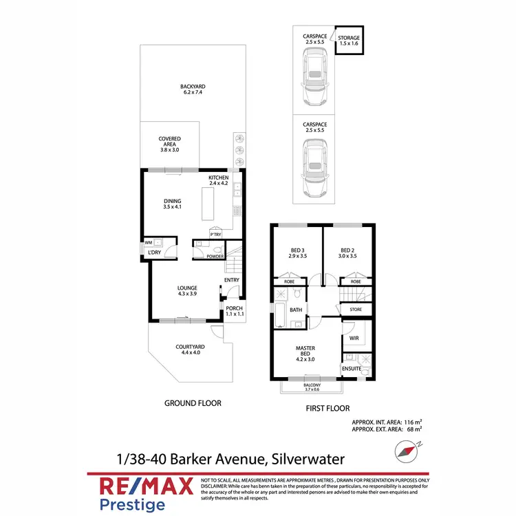 Floorplan of Homely townhouse listing, 1/38-40 Barker Avenue, Silverwater NSW 2128