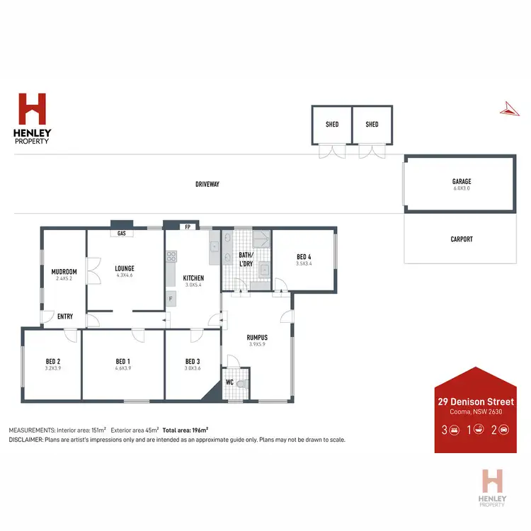 Floorplan of Homely house listing, 29 Denison Street, Cooma NSW 2630