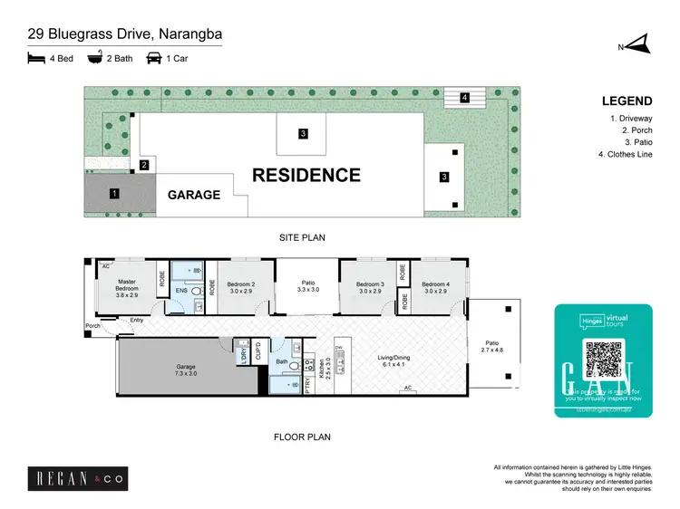 Floorplan of Homely house listing, 29 Bluegrass Drive, Narangba QLD 4504