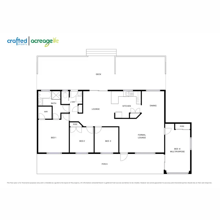 Floorplan of Homely rural property listing, 12 Horseshoe Crescent, New Beith QLD 4124