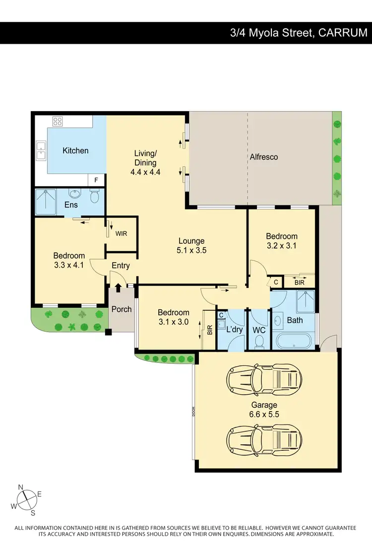 Floorplan of Homely unit listing, 3/4 Myola Street, Carrum VIC 3197