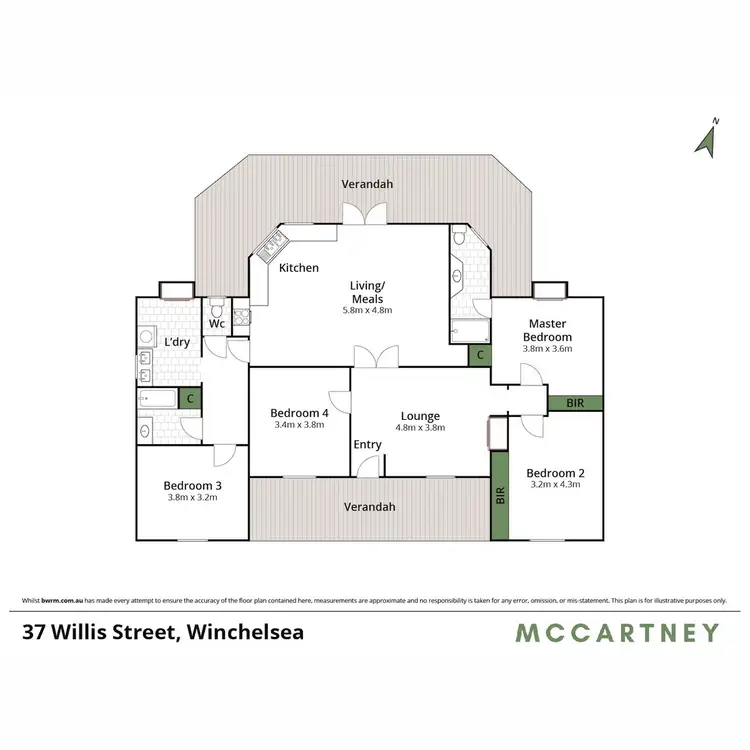 Floorplan of Homely house listing, 37 Willis Street, Winchelsea VIC 3241