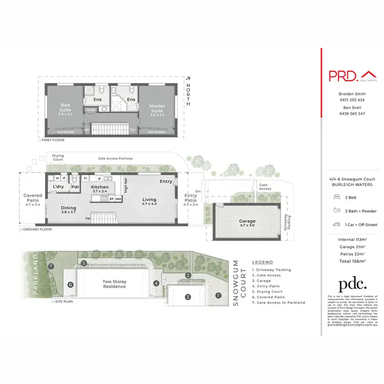 Floorplan of Homely townhouse listing, 4/4-6 Snowgum Court, Burleigh Waters QLD 4220