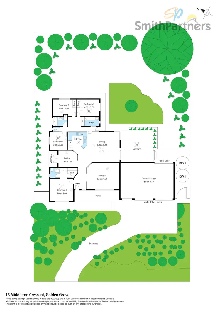 Floorplan of Homely house listing, 13 Middleton Crescent, Golden Grove SA 5125