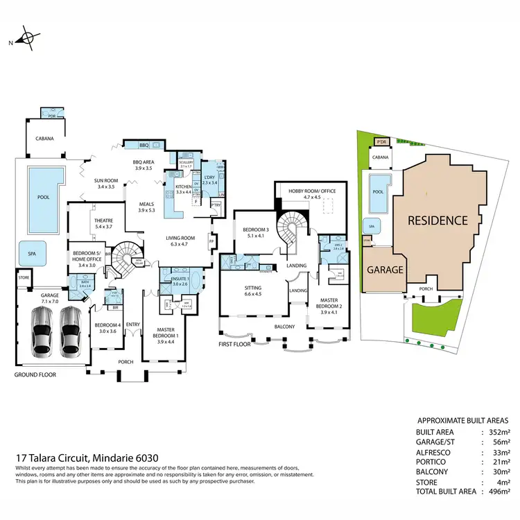 Floorplan of Homely house listing, 17 Talara Circuit, Mindarie WA 6030