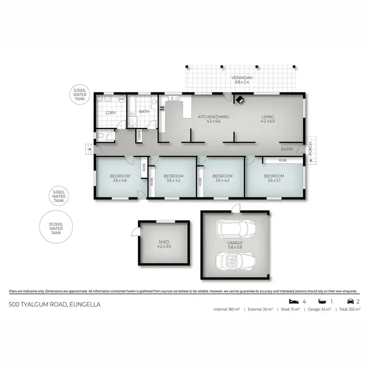 Floorplan of Homely house listing, 500 TYALGUM Road, Tyalgum NSW 2484