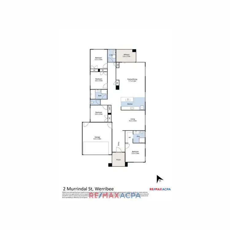 Floorplan of Homely house listing, 2 Murrindal Street, Werribee VIC 3030