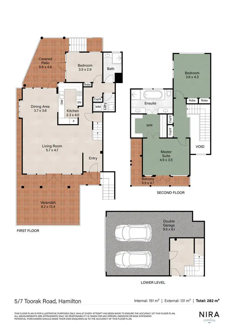 Floorplan of Homely townhouse listing, 5/7 Toorak Road, Hamilton QLD 4007