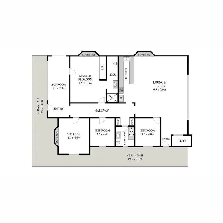 Floorplan of Homely house listing, 60 Oaky Scrub Road, Innisplain QLD 4285