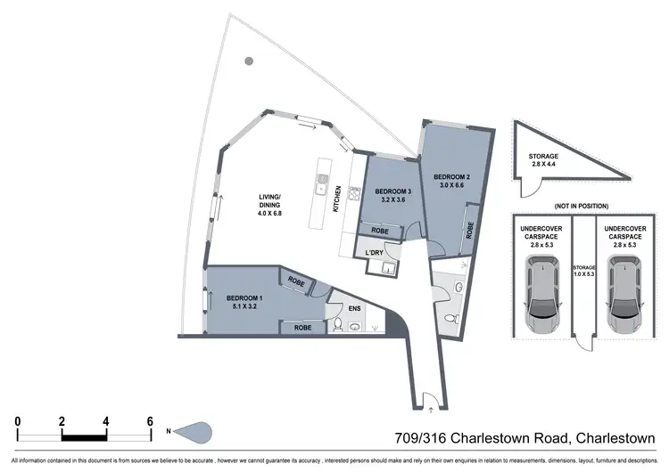 Floorplan of Homely unit listing, 709/316 Charlestown Road, Charlestown NSW 2290