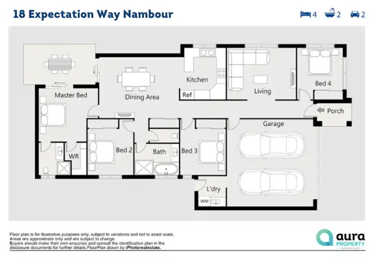Floorplan of Homely house listing, 18 Expectation Circuit, Nambour QLD 4560
