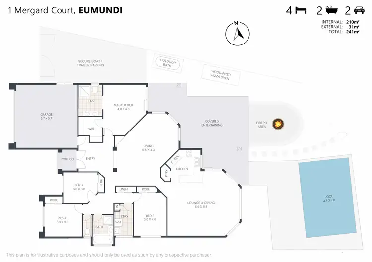 Floorplan of Homely house listing, 1 Mergard Court, Eumundi QLD 4562