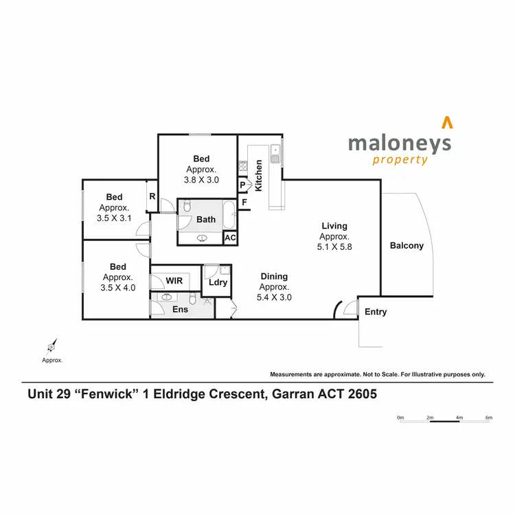 Floorplan of Homely apartment listing, 29/1 Eldridge Crescent, Garran ACT 2605