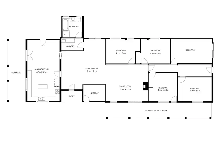 Floorplan of Homely house listing, 268 Kibell Lane, Beechworth VIC 3747