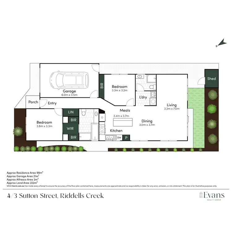 Floorplan of Homely unit listing, 4/3 Sutton Street, Riddells Creek VIC 3431