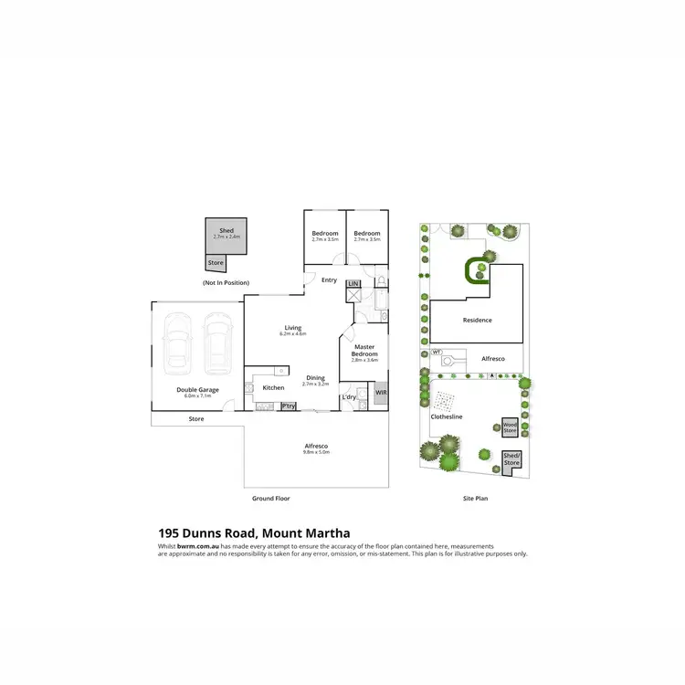 Floorplan of Homely house listing, 195 Dunns Road, Mount Martha VIC 3934