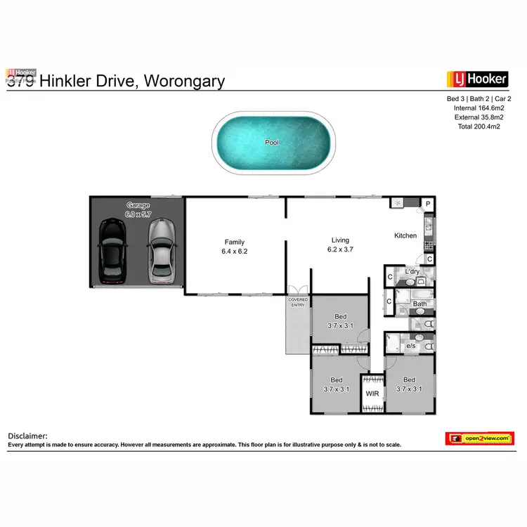 Floorplan of Homely house listing, 379 Hinkler Drive, Worongary QLD 4213