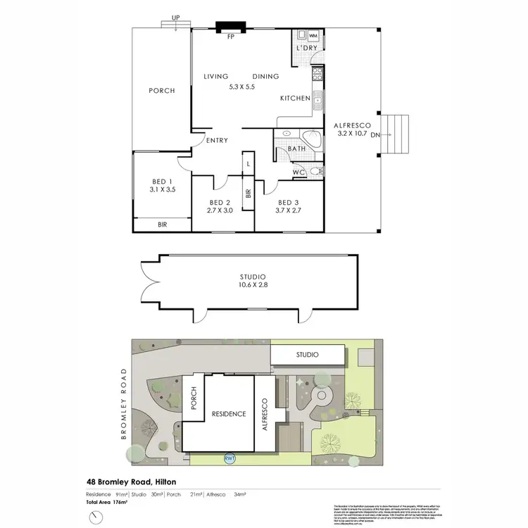 Floorplan of Homely house listing, 48 Bromley Road, Hilton WA 6163