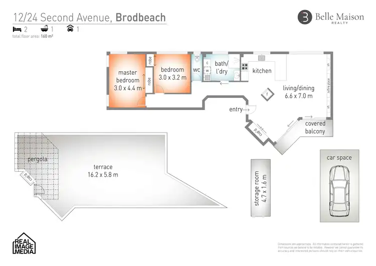 Floorplan of Homely unit listing, 12/24 Second Avenue, Broadbeach QLD 4218