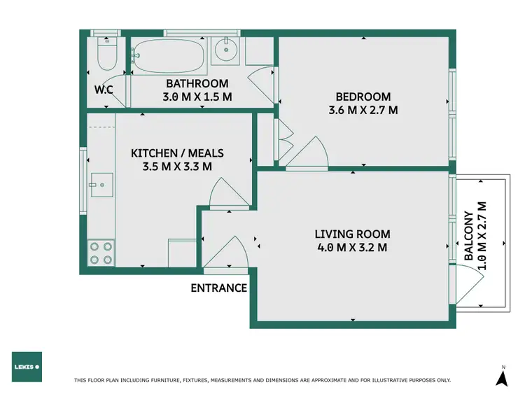 Floorplan of Homely apartment listing, 9/12 Allard Street, Brunswick West VIC 3055